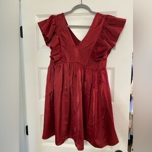 Entro Scarlet Ruffle Dress